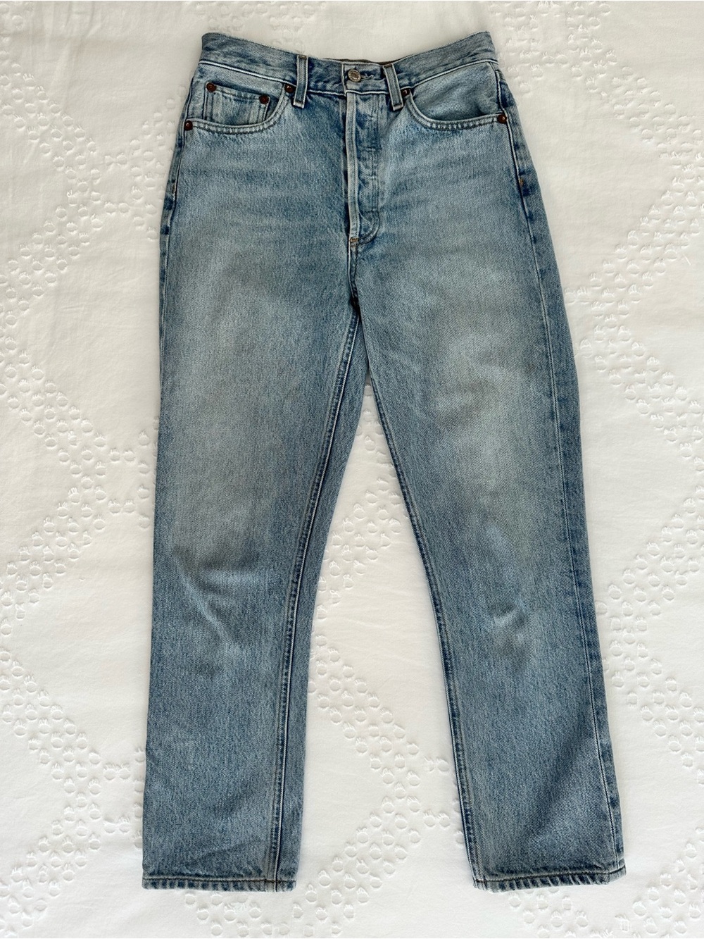 Agolde Riley High Rise Crop Jean Size 25 - Picture 2 of 11